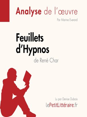 cover image of Feuillets d'Hypnos de René Char (Analyse de l'oeuvre)